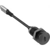 Vivolink USB-C Tischsteckdose Schwarz mit 0,3 m USB-C-Kabel