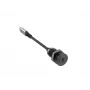 Vivolink USB-C Tischsteckdose Schwarz mit 0,3 m USB-C-Kabel