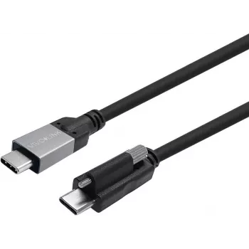 Vivolink USB-C Screw auf USB-C Kabel 8m, Enterprise-getestet, 10Gbps, PD 100W, 4K60 (PROUSBCMMS8)