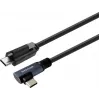 Vivolink USB-C auf USB-C Kabel, abgewinkelt, für den professionellen Einsatz (PROUSBCMMS8A)