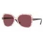 VOGUE VO5488S30625Q Damen Butterfly-Sonnenbrille - Transparenter rosa Rahmen, dunkelvioletter Gradienten-Linsen, 56 mm