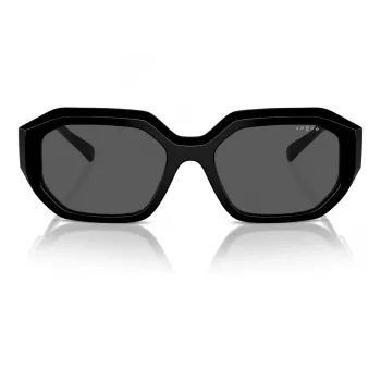 VOGUE VO5554S-W4487 Damen Katzenaugen-Sonnenbrille Schwarz/Grau 54mm