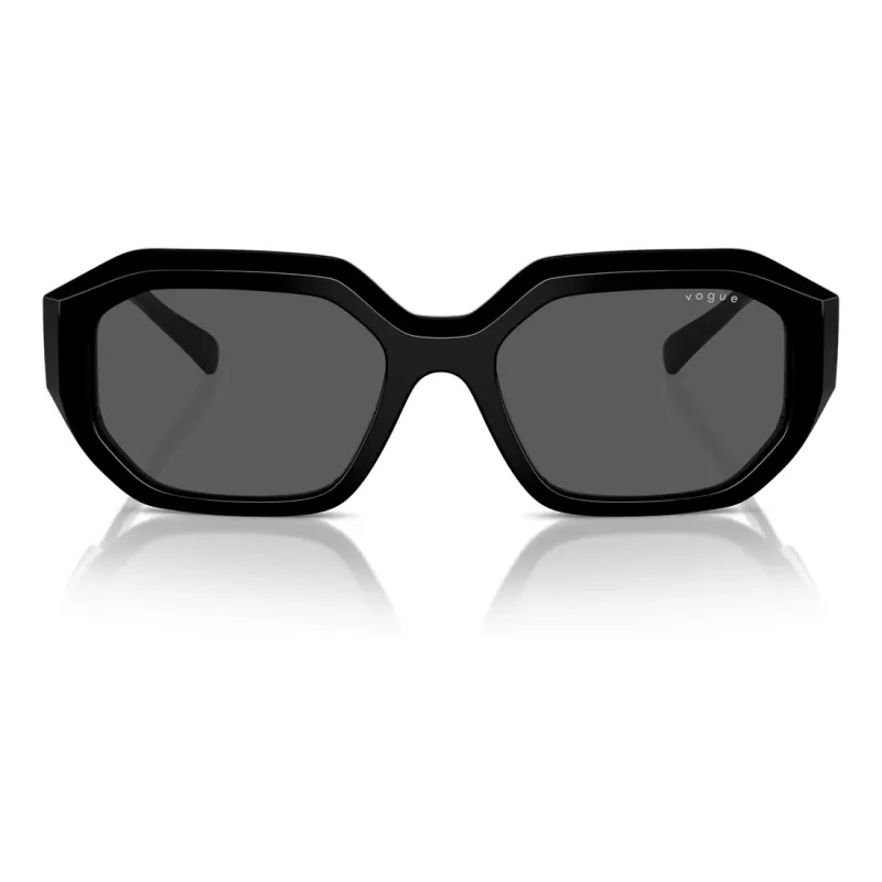 VOGUE VO5554S-W4487 Damen Katzenaugen-Sonnenbrille Schwarz/Grau 54mm