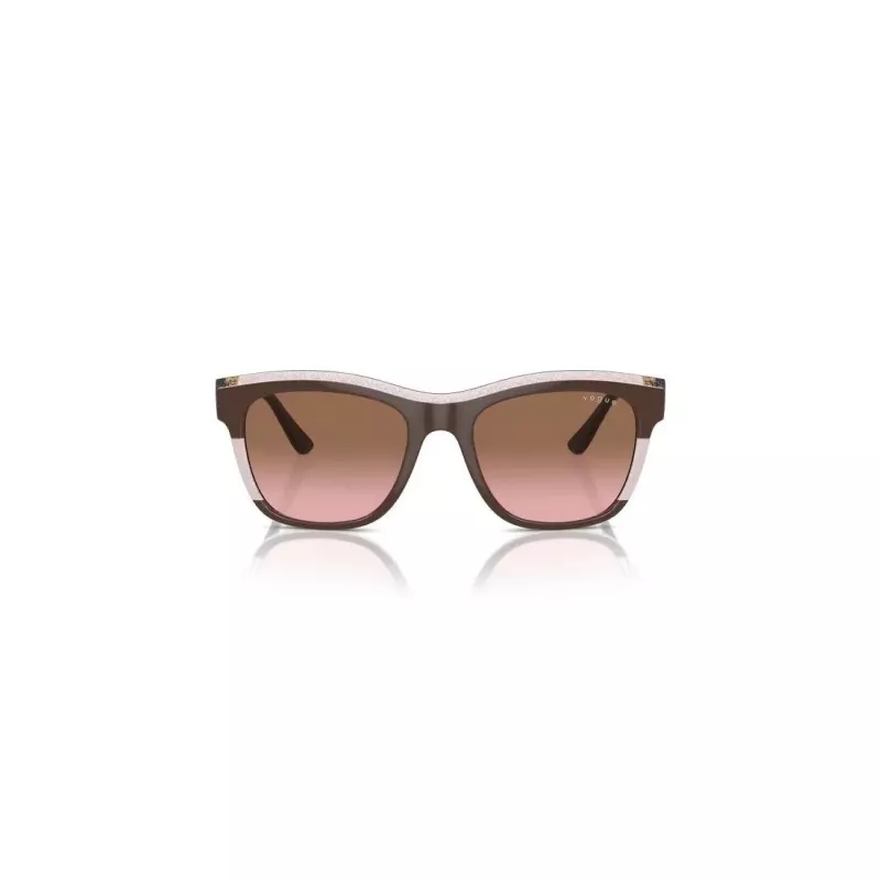 VOGUE VO5557S313614 Damen-Sonnenbrille - Transparent grauer Rahmen, dunkelgraue Gläser, 54 mm