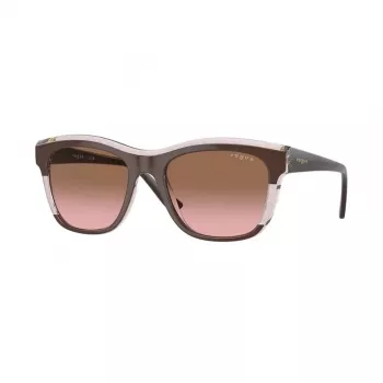 VOGUE VO5557S313614 Damen-Sonnenbrille - Transparent grauer Rahmen, dunkelgraue Gläser, 54 mm