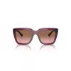 VOGUE VO5575SB29891 Damen Rechteckige Sonnenbrille Havana Braun Verlauf 55mm