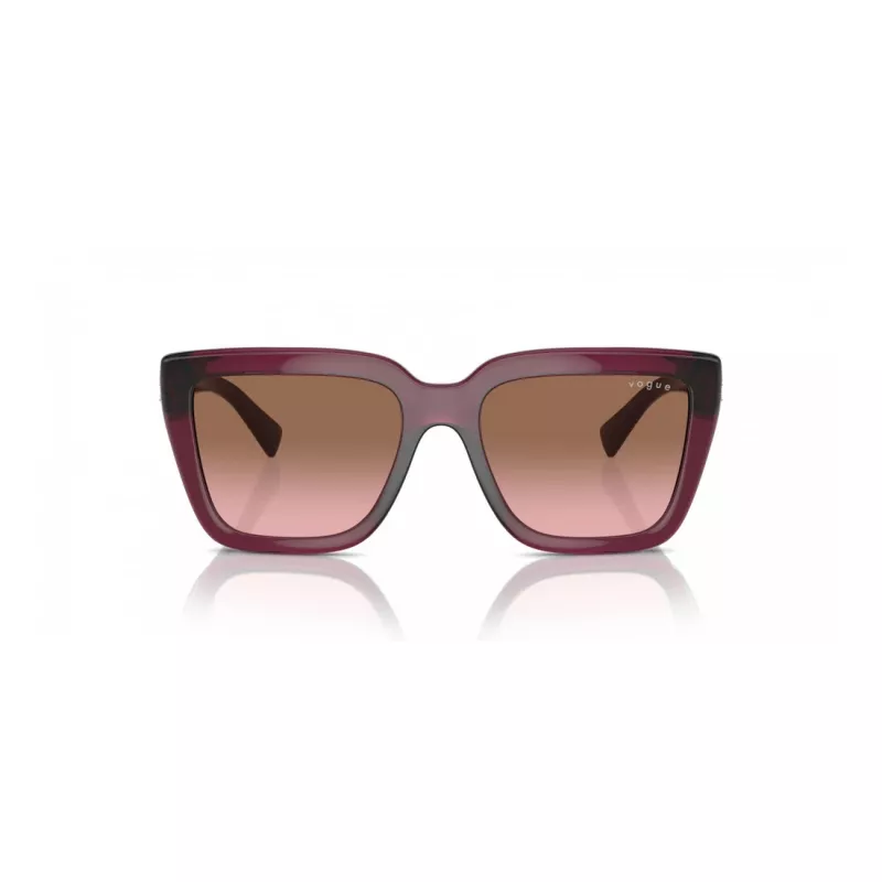 VOGUE VO5575SB29891 Damen Rechteckige Sonnenbrille Havana Braun Verlauf 55mm