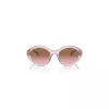 Vogue VO5576SB29421 Damen-Sonnenbrille - Cat Eye, Transparent Pink, Dunkelgraue Gläser