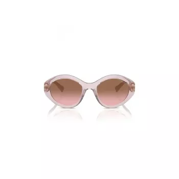 Vogue VO5576SB29421 Damen-Sonnenbrille - Cat Eye, Transparent Pink, Dunkelgraue Gläser
