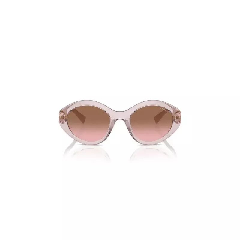 Vogue VO5576SB29421 Damen-Sonnenbrille - Cat Eye, Transparent Pink, Dunkelgraue Gläser