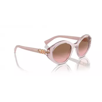 Vogue VO5576SB29421 Damen-Sonnenbrille - Cat Eye, Transparent Pink, Dunkelgraue Gläser