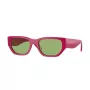VOGUE Damen Butterfly-Sonnenbrille VO5586S31602 - Transparenter rosa Rahmen, dunkelgraue Gläser, 53 mm Glasbreite