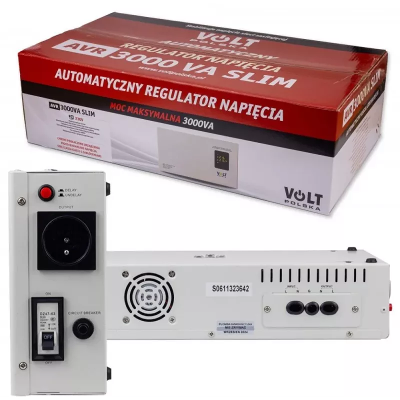 Volt Polska AVR 3000VA Slim 8% Spannungsstabilisator