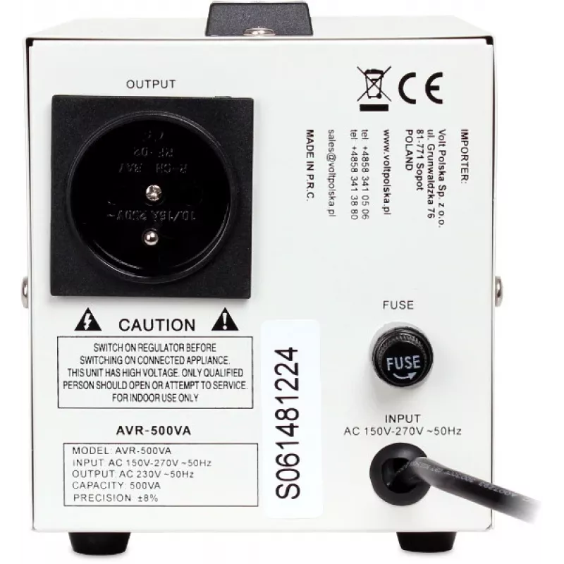 VOLT POLSKA AVR 500 Spannungsstabilisator 500VA