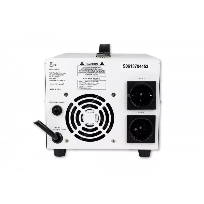 Volt Polska AVR PRO 3000VA 3% Spannungsstabilisator