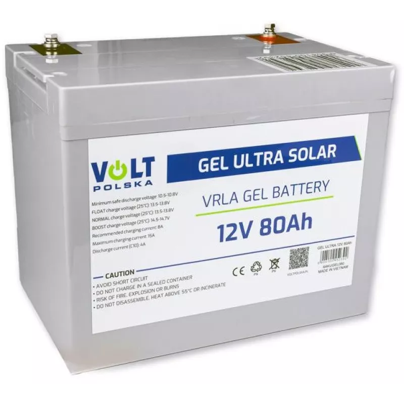 Volt Polska Gel VPRO 12V 80Ah Batterie