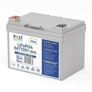 VOLT POLSKA LiFePO4 Akku 12,8V 33Ah 30A