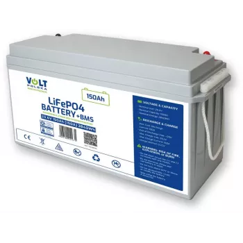 VOLT POLSKA Lithium-Eisenphosphat (LiFePO4) Batterie 25.6V 150Ah 150A
