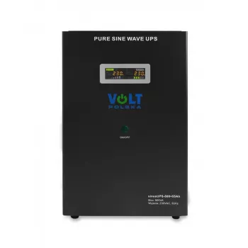 VOLT POLSKA SINUS UPS 800 + 55Ah Unterbrechungsfreie Stromversorgung (500/800W)