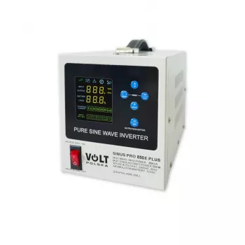 VOLT POLSKA SINUSPRO 850E PLUS 2/230V (500/850W) Wechselrichter-Ladegerät-USV für AGM-, GEL-, LiFePO4-Batterien