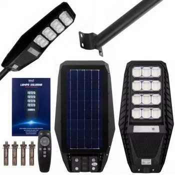 VOLT POLSKA Solarleuchte PIONEER 240 mit 15W Solarpanel und Fernbedienung