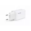 Voltage GaN 67W Wandladegerät, 2x USB-C & 1x USB-A, PD 3.0, QC 3.0, PPS, EU-Stecker, Weiß