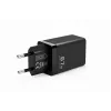 Voltage GaN Ladegerät 67W Wandladegerät, PD 3.0 / QC 3.0, 2x USB-C & 1x USB-A, EU-Stecker, Schwarz