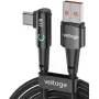VOLTAGE PowerAngle 66W PD USB-A auf USB-C Winkelkabel 1m Schwarz