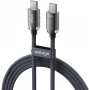 VOLTAGE PureCrystal 100W USB-C auf USB-C PD Kabel 1m Schwarz