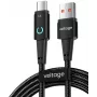 VOLTAGE VEKA66AC100BK PowerAngle 66W PD USB-A auf USB-C Kabel 1m Schwarz