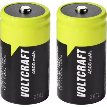 VOLTCRAFT Baby (C) NiMH Akku 4500 mAh 1,2 V Ready to Use, 2er-Pack VC-17275485
