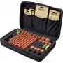 VOLTCRAFT BB-146-1 Batterie-Aufbewahrungsbox für 146x AAA AA C D 9V Batterien mit integriertem Tester, 410x270x90 mm