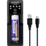 VOLTCRAFT CC1A Universal-Rundzellen-Ladegerät für NiMH, Li-Ion, LiFePO4, NiCd - 1 Ladeplatz, USB-betrieben, unterstützt AA, AAA, C, 10440, 14500, 16340