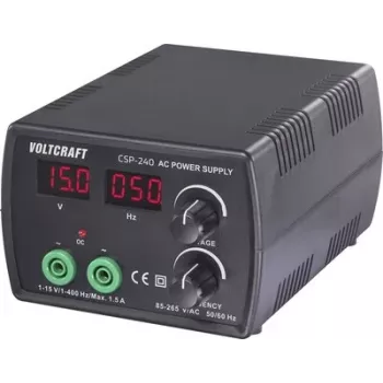 VOLTCRAFT CSP-240 Labor-Netzgerät, einstellbare Wechselspannung 1 - 15 V/AC, max. 1,5 A, 22,5 W, Frequenzsteuerung, 1 Ausgang VC-17192765