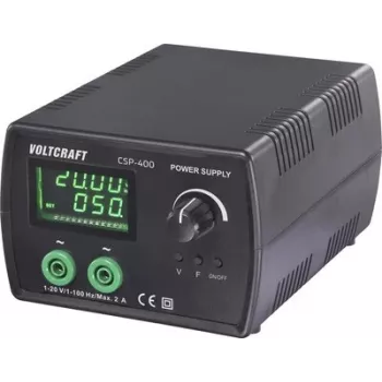VOLTCRAFT CSP-400 AC-Laborstromversorgung, einstellbar 1-20 V/AC, 1-2 A, 40 W, Netz- und Batteriebetrieb, 1 Ausgang VC-17192785