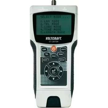 Voltcraft CT-20TDR TDR-Kabeltester mit Längenmessung, Wiremap, Tongenerator für UTP/STP LAN-, Koaxial- und Telefonkabel