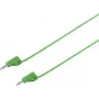 VOLTCRAFT Hochflexible Messleitung 2 mm Lamellenstecker auf 2 mm Lamellenstecker, 0,6 m, Grün, 2,2 A, MSB-200 (VC-8557715)