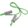 VOLTCRAFT Hochflexible Sicherheitsmessleitung [4 mm Lamellenstecker - 4 mm Lamellenstecker] 0,5 m Grün MSB-501 10 A (VC-8063525)