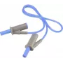 VOLTCRAFT Hochflexible Sicherheitsmessleitung [4 mm Lamellenstecker - 4 mm Lamellenstecker] 0,5 m Blau MSB-501 10 A (VC-8063410)