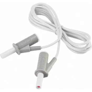 VOLTCRAFT Hochflexible Sicherheitsmessleitung [4 mm Lamellenstecker - 4 mm Lamellenstecker] 1,5 m Weiß MSB-501 10 A (VC-8063555)