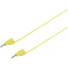 VOLTCRAFT Hochflexible Messleitung [Lamellenstecker 2 mm - Lamellenstecker 2 mm] 0,6 m Gelb MSB-200 2,2 A (VC-8557690)