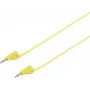VOLTCRAFT Hochflexible Messleitung [Lamellenstecker 2 mm - Lamellenstecker 2 mm] 0,6 m Gelb MSB-200 2,2 A (VC-8557690)