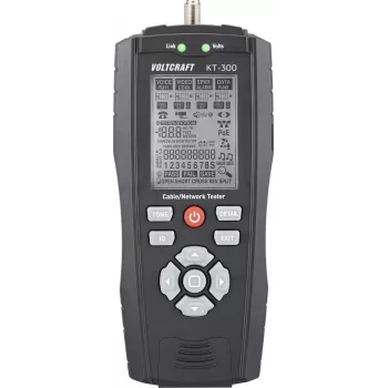 VOLTCRAFT KT-300 Kabeltester VC-17497100 für Telekommunikation und Netzwerk