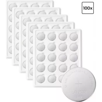 VOLTCRAFT LIR2032 wiederaufladbare Lithium-Ionen-Knopfzelle 45 mAh 3,6 V, 100er-Pack VC-18689115