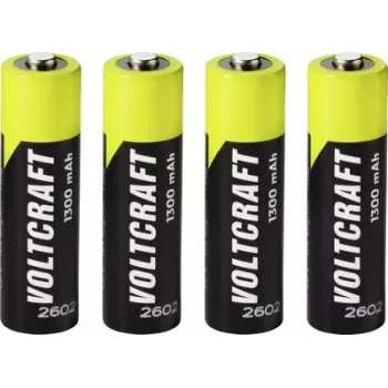 VOLTCRAFT Mignon AA NiMH Akku 1300 mAh 1,2 V Ready to Use 4er-Pack (VC-17275445)