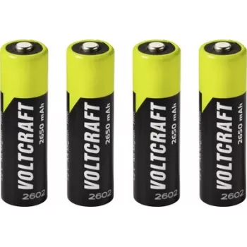 VOLTCRAFT Mignon AA NiMH Akku 2650 mAh 1,2 V Ready to Use, 4er-Pack VC-17275465