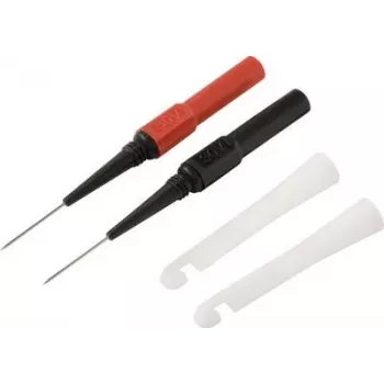 Voltcraft MMS-130 Sicherheits-Messleitungs-Set mit Klemmen, 4 mm Bananenstecker, 1,2 m, CAT III 1000 V, Schwarz/Rot VC-17155590