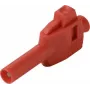 VOLTCRAFT MP-4 4 mm Bananenstecker, gerade, Klemmanschluss, rot, 50 Stück VC-17002935