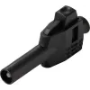 VOLTCRAFT MP-4 Laborstecker, Klemmanschluss, gerade, 4 mm Stift, Schwarz, 32 A, 60 V DC VC-17195190