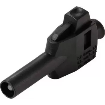 VOLTCRAFT MP-4 Laborstecker, Klemmanschluss, gerade, 4 mm Stift, Schwarz, 32 A, 60 V DC VC-17195190